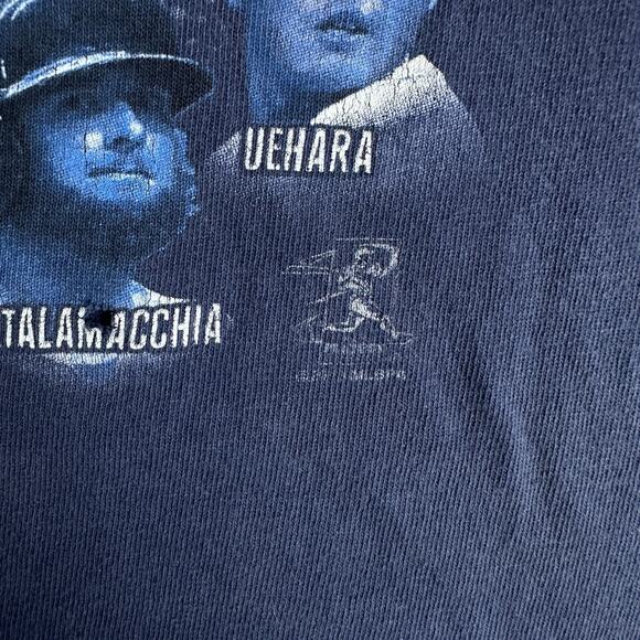 Boston Red Sox Shirt Mens XL Blue Red 2013 World Series Champions Majestic FLAW - Picture 5 of 13